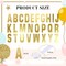 78 Pcs Make Your Own Banner Kits Large Size 6 Inch DIY Glitter Letter Pack (Gold)
